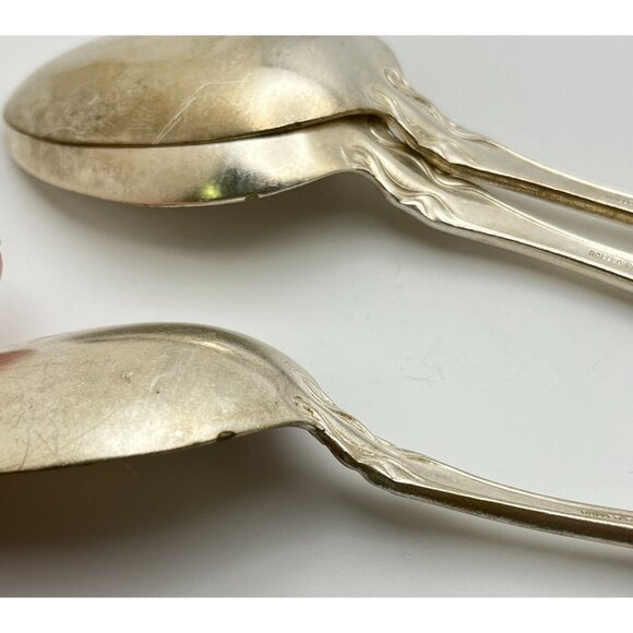 Holmes & Edwards Tablespoon Spoons Chalon Chatsworth 1906 Rolled Plate Monogram - Picture 5 of 9